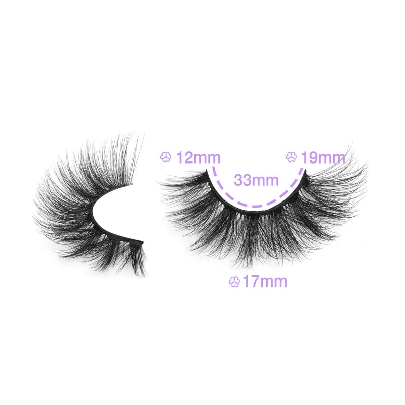 wiwoseo False Eyelashes Natural Wispy Fluffy Cat Eye Lashes 16MM Faux Mink Lashes Crossed Strip Eye Lashes 14 Pairs Pack - Image 3