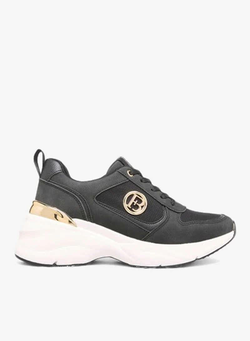 Flora Bella By Shoexpress Women Logo Accent Sneakers with Lace-Up Closure