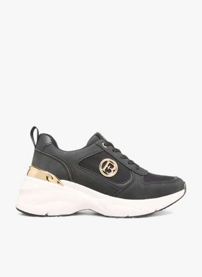 Flora Bella By Shoexpress Women Logo Accent Sneakers with Lace-Up Closure