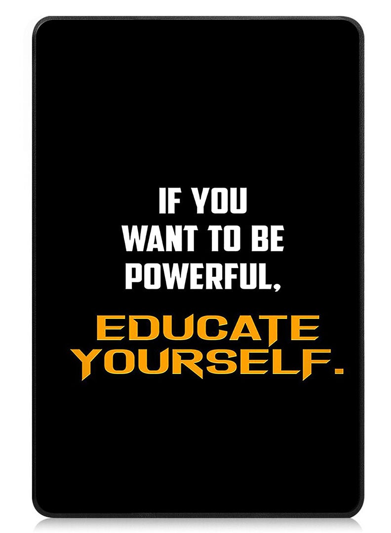 Theodor Protective Flip Case For Apple iPad Pro 11 (2024) With Trifold Stand Auto Wake Sleep Shockproof Cover Educate yourself - Image 1