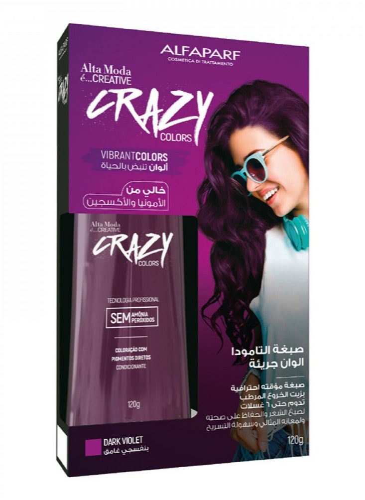 ALFAPARF MILANO - Alta Moda Creative Crazy Colors Dark Violet 120g - Image 1