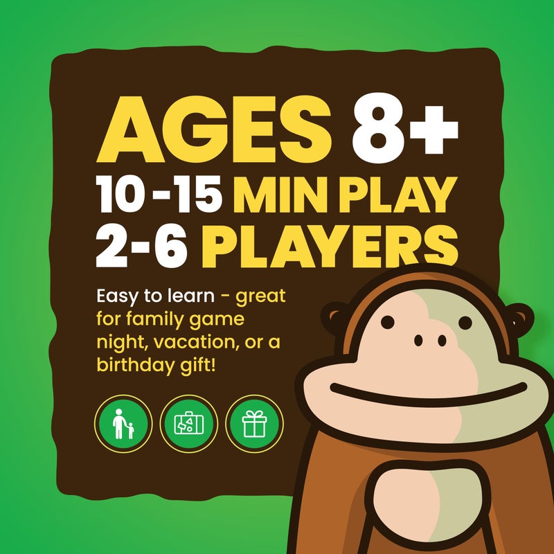 Dolphin Hat Games 800 Pound Gorilla Board Game by Taco Cat Goat Cheese Pizza - Fun Family Card Game for Kids and Adults – Great for Family Game Night, Birthday Gift for Kids 8+ - Easy, 15 min, 2-6 Players - Image 2