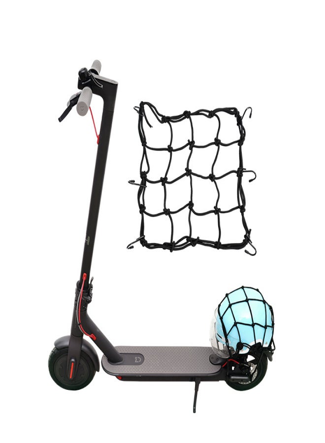 Generic Solid Latex Bungee Cargo Net Pocket Gear Helemt Luggage Netting Mesh Pocket Helmet Net Pocket Baggage Elastic Net Bag for Bike Motorcycle Scooter  - Image 3