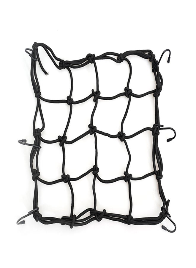 Generic Solid Latex Bungee Cargo Net Pocket Gear Helemt Luggage Netting Mesh Pocket Helmet Net Pocket Baggage Elastic Net Bag for Bike Motorcycle Scooter  - Image 1