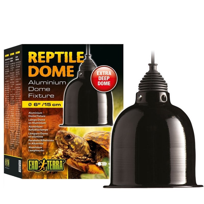 Exo Terra Reptile Aluminum Dome Fixture Small - 6 inch - Image 2