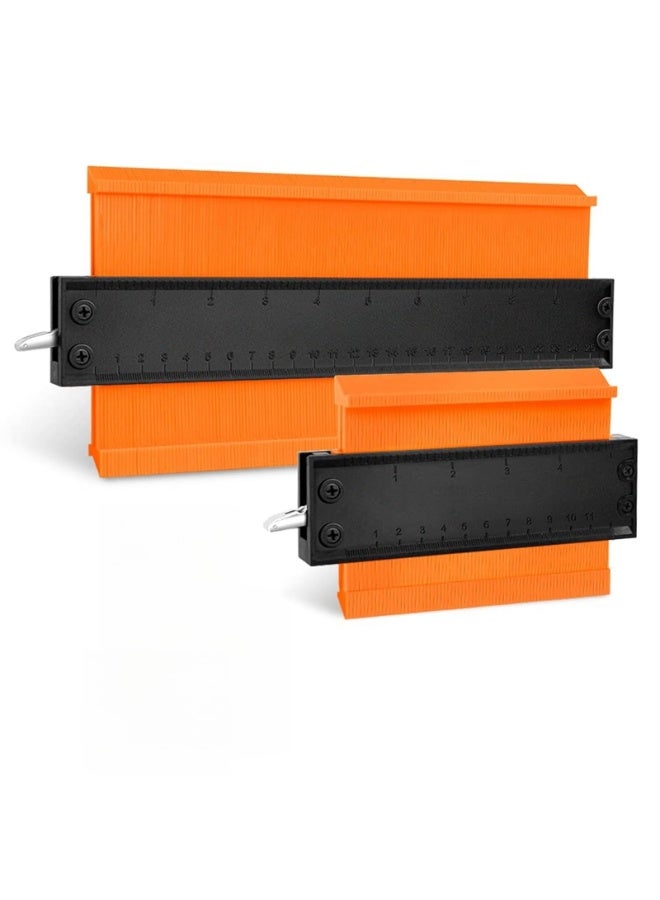 Contour Duplication Gauge-Adjustable Lock-Gift for Men Boyfriend Husband Dad-Precisely Copy Irregular Shape-Irregular Woodworking Tracing-Must Have Tool for DIY Handyman 10 Inch+5 Inch( - Image 1