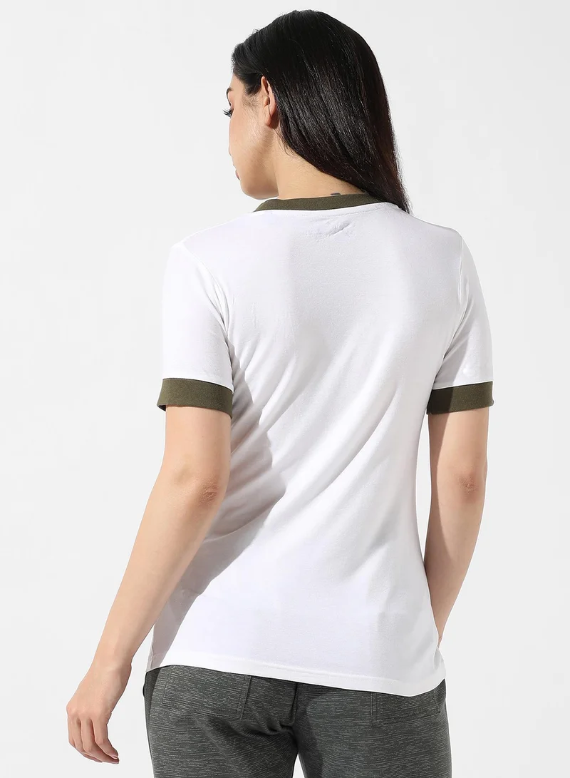 Pinacolada  Women's White Typographic Print Top for Women | Best Price UAE
