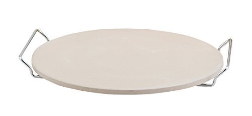 Fante's Fantes Pizza Baking Stone with Serving Rack, Natural Ceramic Stoneware, The Italian Market Original since 1906 - Image 1