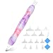 Praise V Do 5D Diamond Painting Art Drill Tool Pen Kits for Adults with Pen Tips Diamond Painting Pen Gem Picker for Diamond Art Painting Bead Dot Nail Art Bead Dot Purple Pink - Image 2