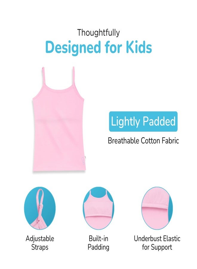 YouGotPlanB Cotton Padded Camisole | Pack of 1 | Ages 8-16 Years | Built-in Light Padding | Full Coverage | Perfect for School Lavender - Image 2