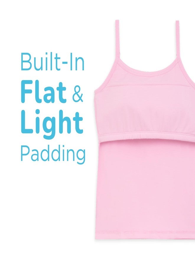 YouGotPlanB Cotton Padded Camisole | Pack of 1 | Ages 8-16 Years | Built-in Light Padding | Full Coverage | Perfect for School Lavender - Image 4