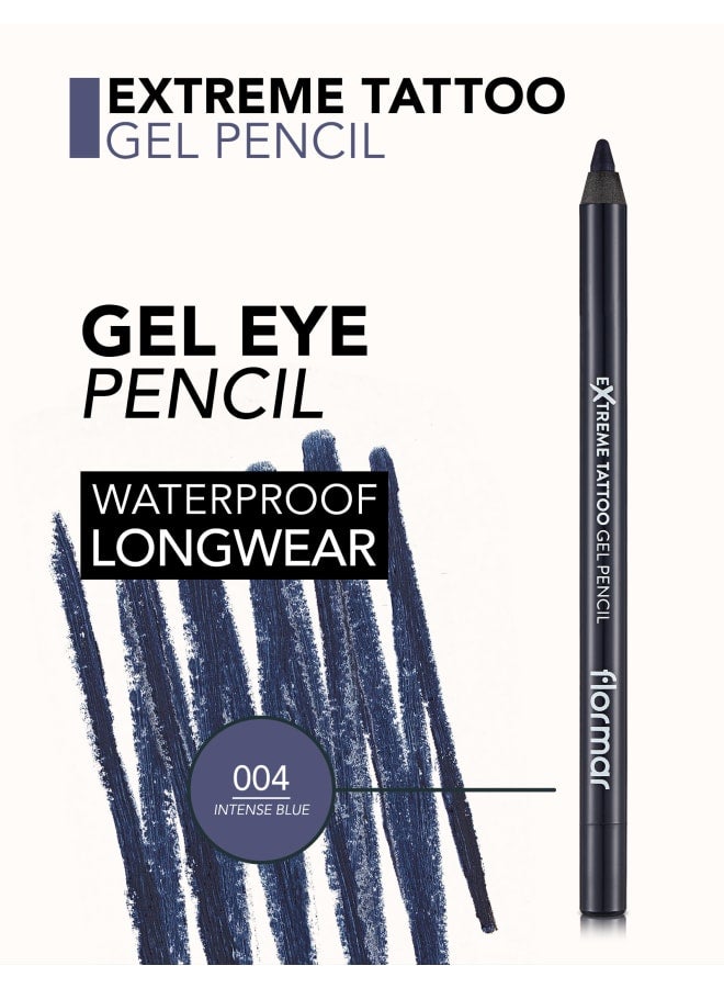 flormar Extreme Tattoo Gel Pencil – 004 Intense Blue – Gel Pencil Eyeliner, Long-Wear Color, Smooth Glide Application 004-INTENSE BLUE - Image 5