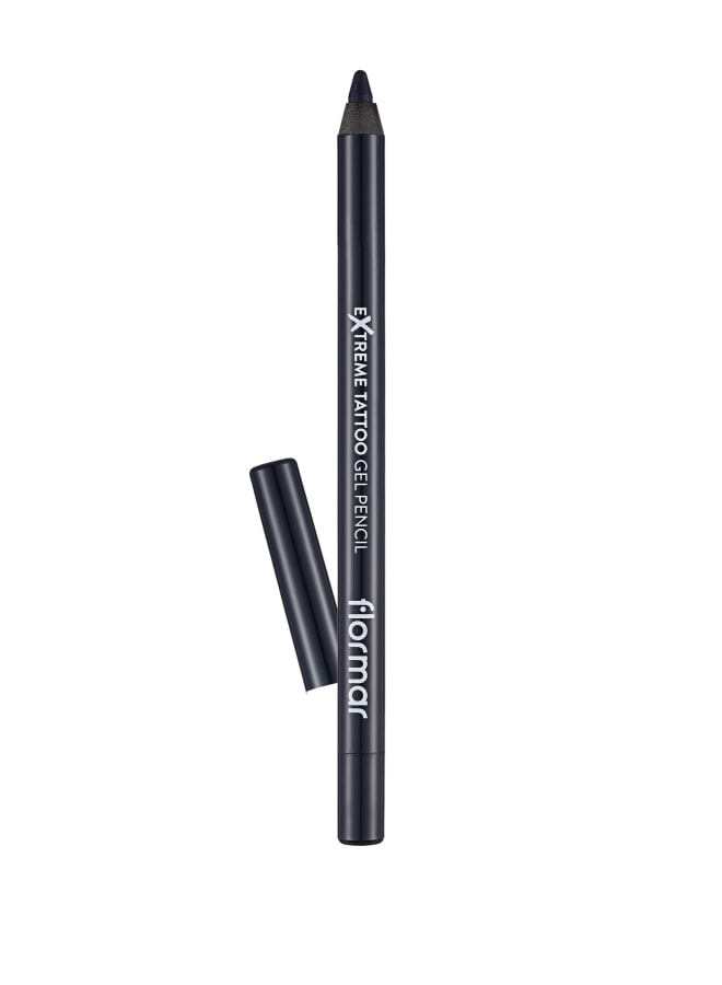 flormar Extreme Tattoo Gel Pencil – 004 Intense Blue – Gel Pencil Eyeliner, Long-Wear Color, Smooth Glide Application 004-INTENSE BLUE - Image 1