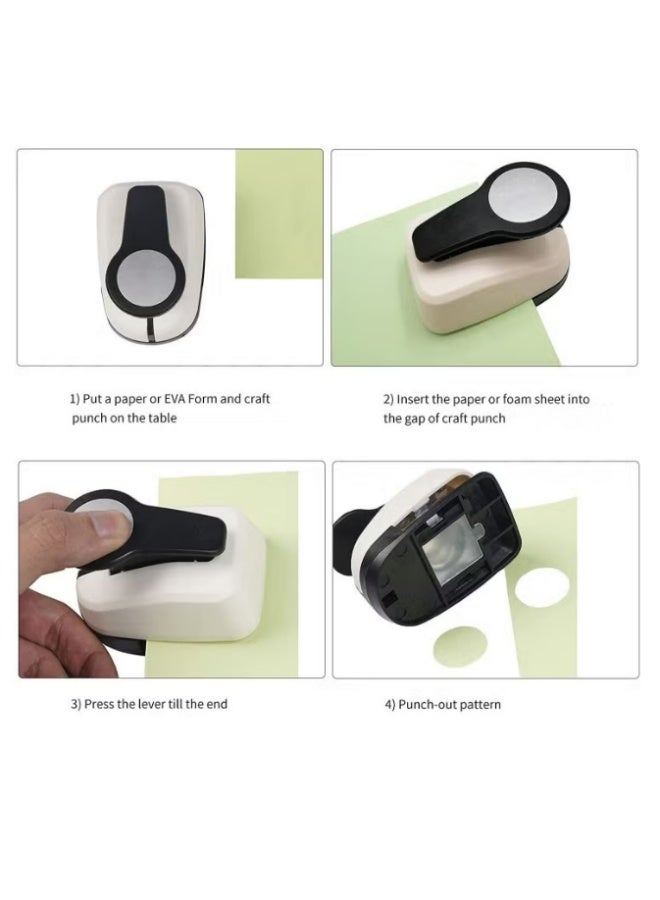 3-Piece Round Punch Set 1-Inch Hole Punch For Making Paper Punch - Image 3