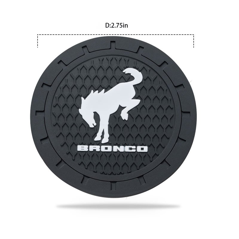 BFIVEANTE Car Cup Holder Coaster for Ford Bronco,Silicone Cupholder Coaster,Car Interior Accessories,2.76 Inch 2 Pieces - Image 2