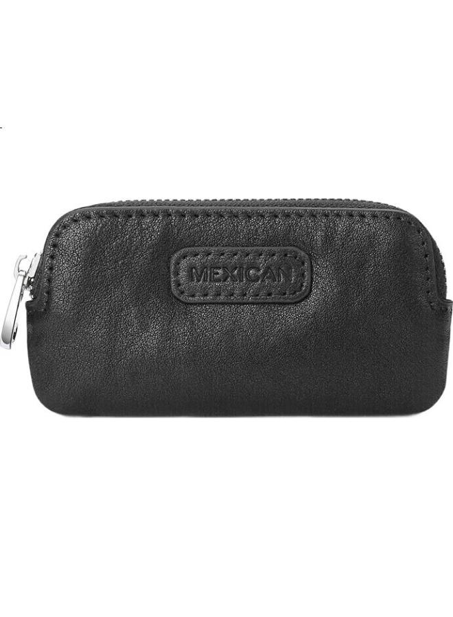 Scarecrow Car Key Case For Men And Women, Top-Grain Leather, Large Capacity, Multifunctional, Coin Storage, Lightweight, Home Use, Access Card Holder - Image 3