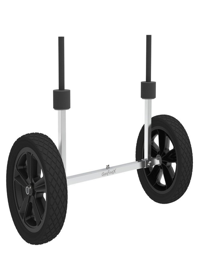 GanFindX Heavy Duty Kayak Cart | Adjustable Foldable Trolley with Durable Wheels, Portable Kayak Transport Cart, Tie-Down Straps Included (Detachable 11 inches) - Image 1