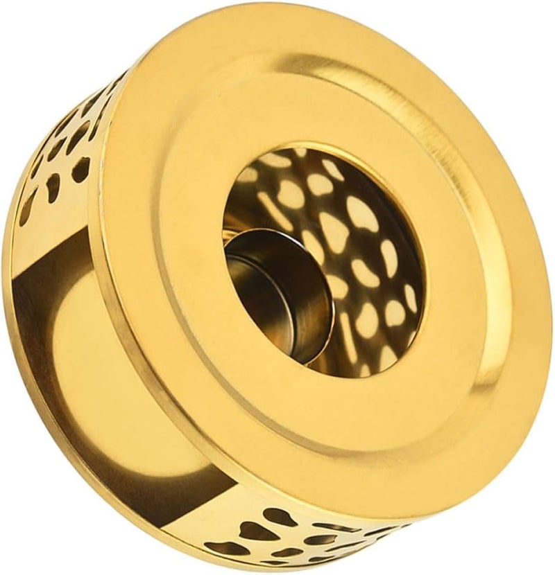 Stainless Steel Teapot Warmer Base Efficient Tea Heater Hollow Design for Candle Heating - Image 1