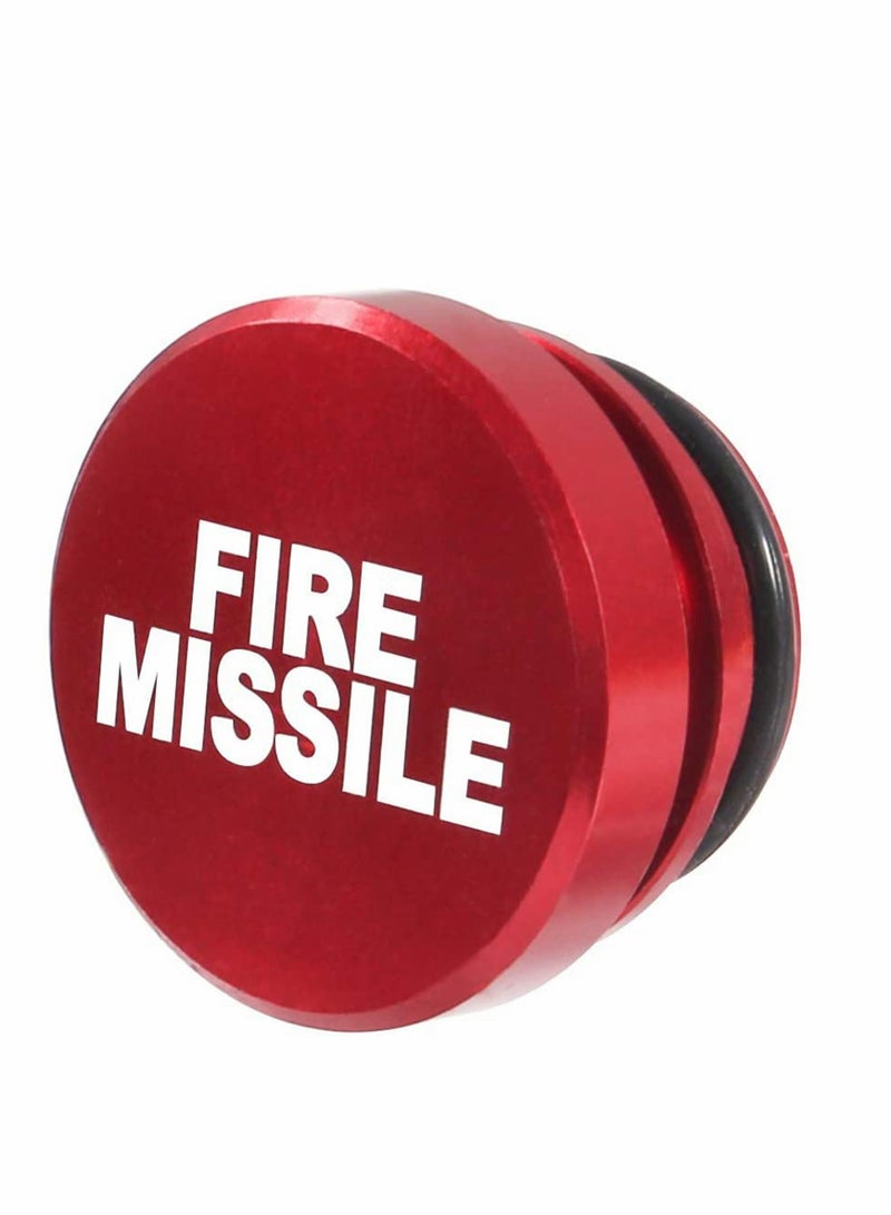 Generic Car Cigarette Lighter Plug Cover Aluminum for EJECT FIRE MISSILE, Fits Most Automotive Vehicles Boats with Standard 12 Volt Power Source, Dustproof Plug Cover for Car Power Port Outlet Red 2  - Image 2
