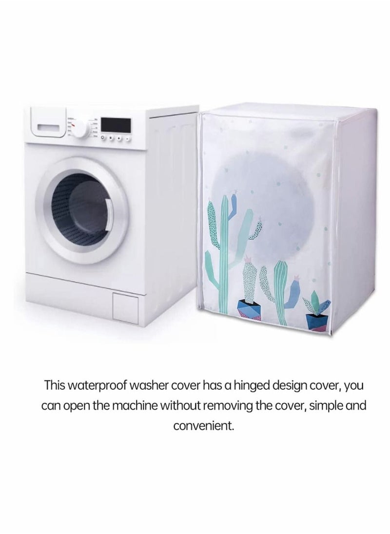 NIBEMINENT Washing Machine Cover Tumble Dust Washer Dryer Protection Case Waterproof Dustproof for Drum  - Image 4