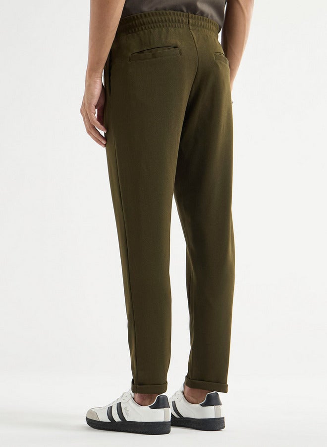 سبلاش فيڤ بنطلون بارز الملمس بقصة عادية وخصر مرن وجيوب - Image 3