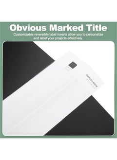 Arabest 100 Pocket Black A4 Binder with PP Plastic Sleeves, Art Portfolio Folder Displaying 200 s for Organizing Documents in 310x235x64mm Size  - Image 3
