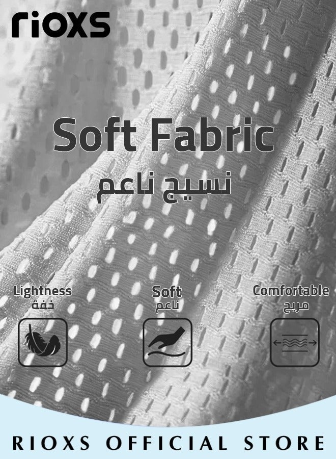 ريوكس سراويل صيفية للأولاد طارد البعوض أزياء الأطفال عارضة بنطال رياضي سراويل فضفاضة من الحرير الجليدي قابلة للتنفس سريعة الجفاف - Image 4