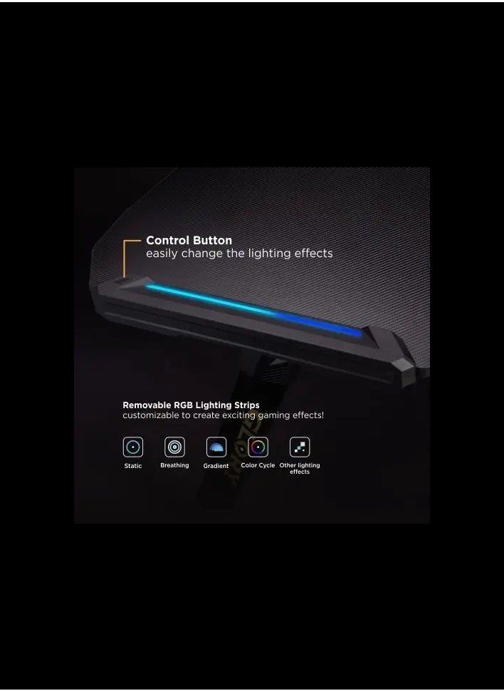 Skill Tech Conqueror Gaming Desk With RGB Lighting  - Image 4
