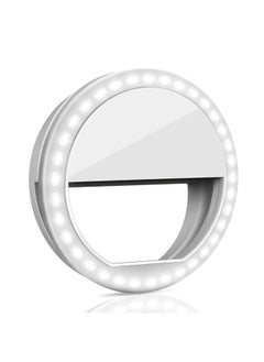 Selfie Ring Light, QIAYA Portable Clip Selfie Light with 36 LED for Smart Phone Photography, Camera Video