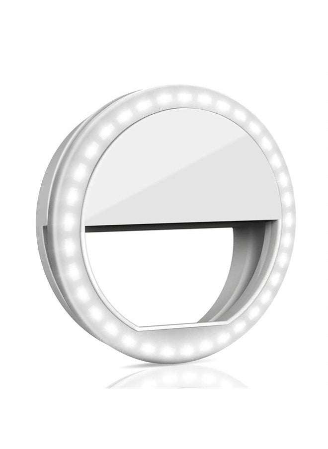 QIAYA - Selfie Ring Light, QIAYA Portable Clip Selfie Light with 36 LED for Smart Phone Photography, Camera Video - Image 1