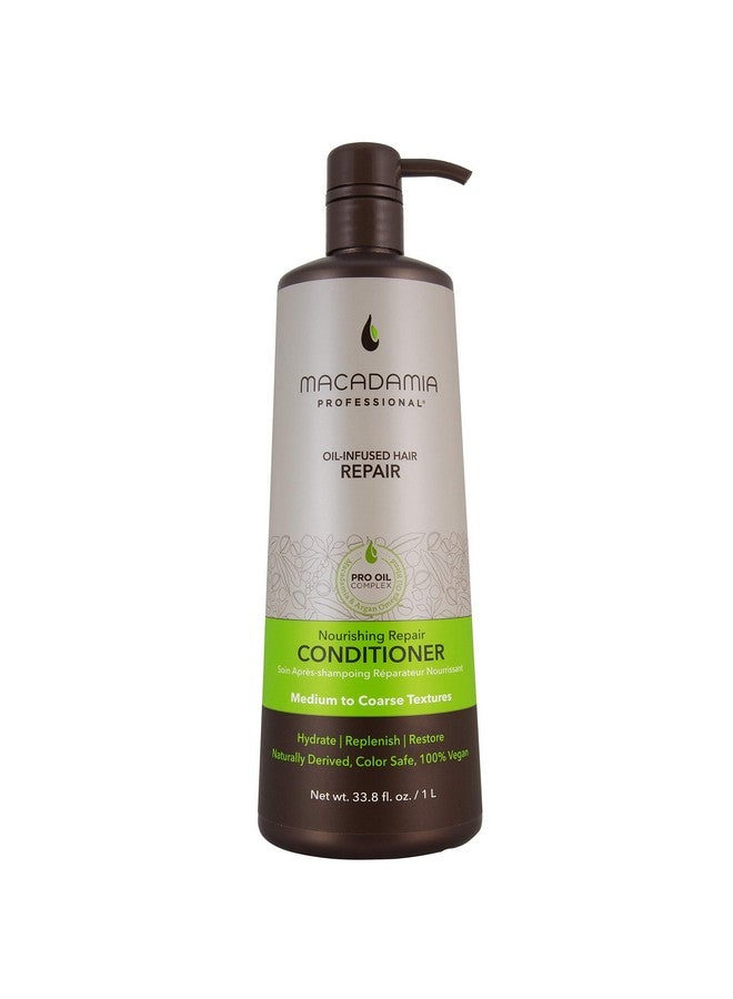 Macadamia Professional Hair Care Sulfate & Paraben Free Natural Organic Cruelty-Free Vegan Hair Products Nourishing Repair Hair Conditioner, 33.8 oz, Green - Image 1