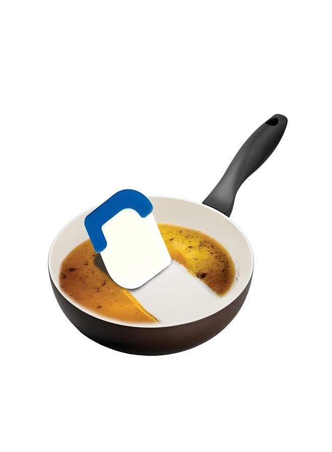 Bexter Scraper Durable 3" Nylon Plastic Pan Scraper Tool with Anti-Slip Handle - Set of 3 (Red, Blue & Orange) - Plastic Dish Scraper for Pots, Pans & Cookware - Image 3