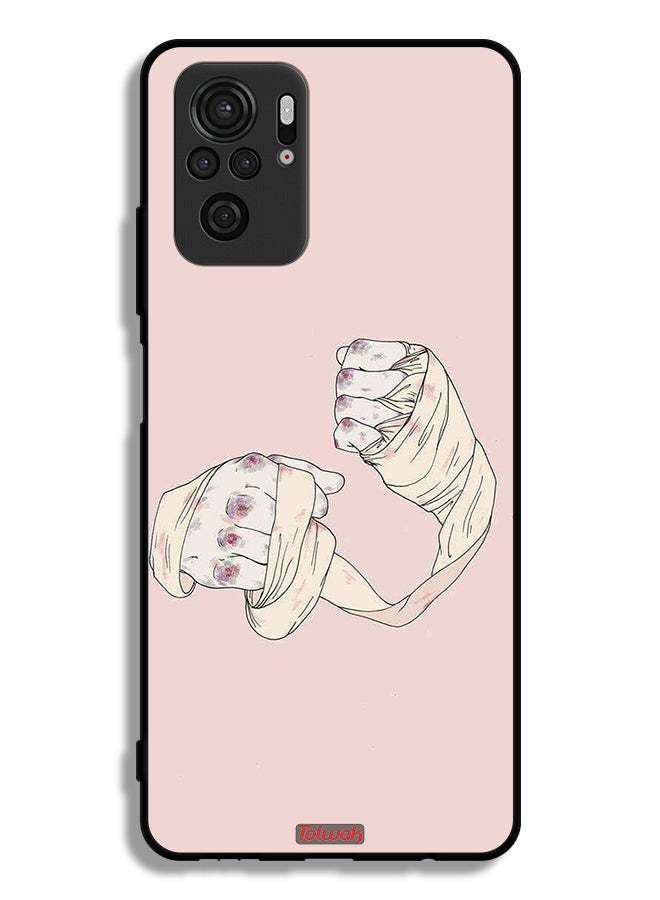Tolwak Xiaomi Redmi Note 10 4G Protective Case Cover Fighter Art - Image 2