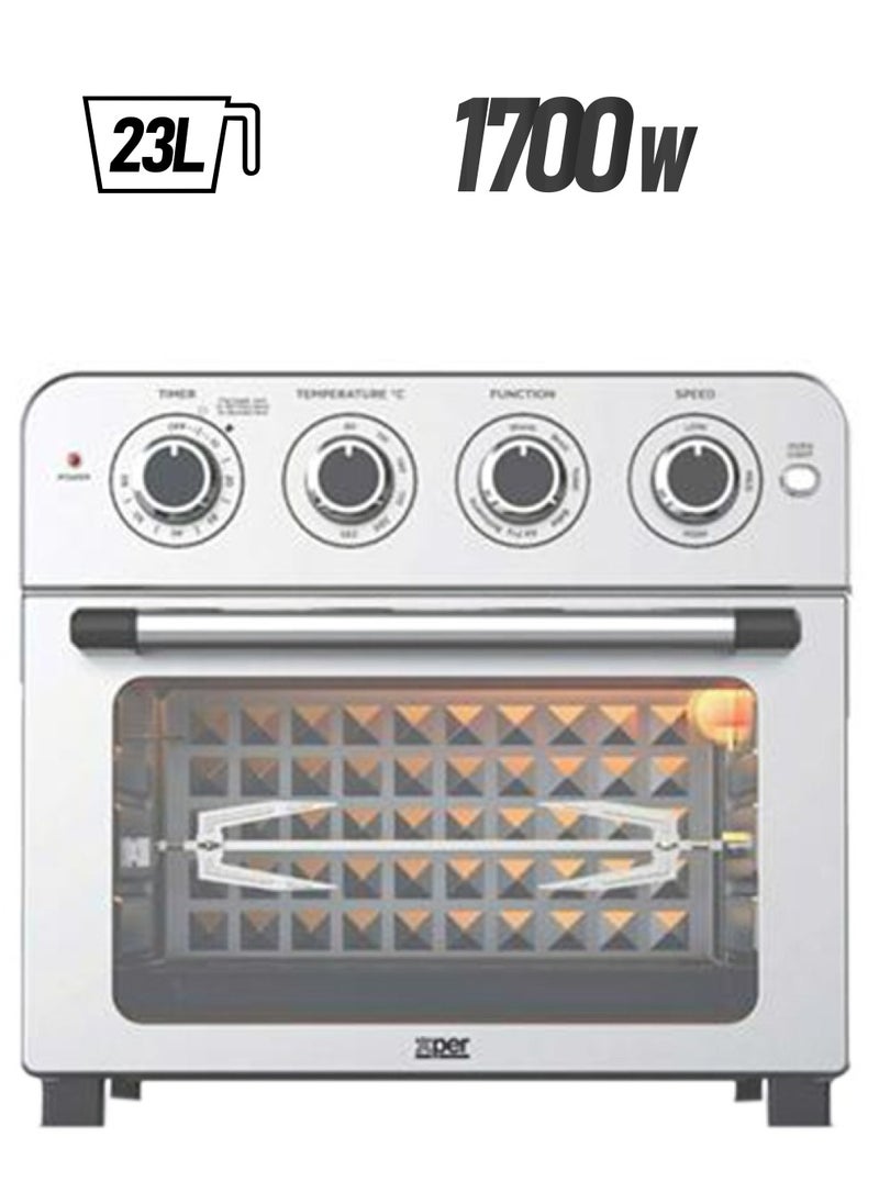 إكسبير - قلاية بدون زيت وفرن اكسبير 23 لتر 1700 واط استيل XPAO-23S - Image 1