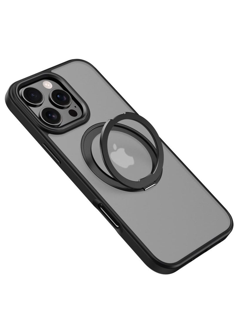 umbrella iPhone 16 MagSafe Case with Magnetic Invisible Stand,【Full Shockproof Protection】Matte Back Phone Cover with Magnet Kickstand for Apple 16  (2024)(gray)  - Image 5