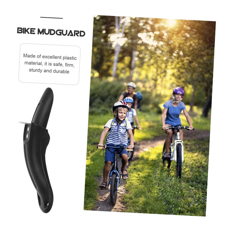 Quick Release Front Rear Bicycle Mud Guards Flexible Lightweight Fenders Mountain Bike Black - Image 3