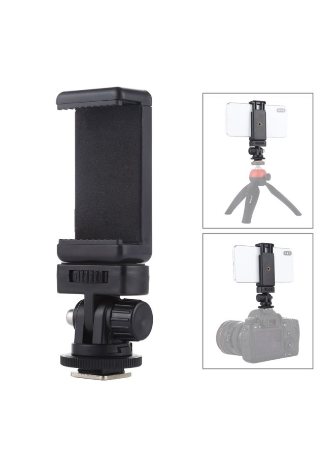 بولوز PULUZ 1 Screw Thread Cold Shoe Tripod Mount Adapter With Phone Clamp