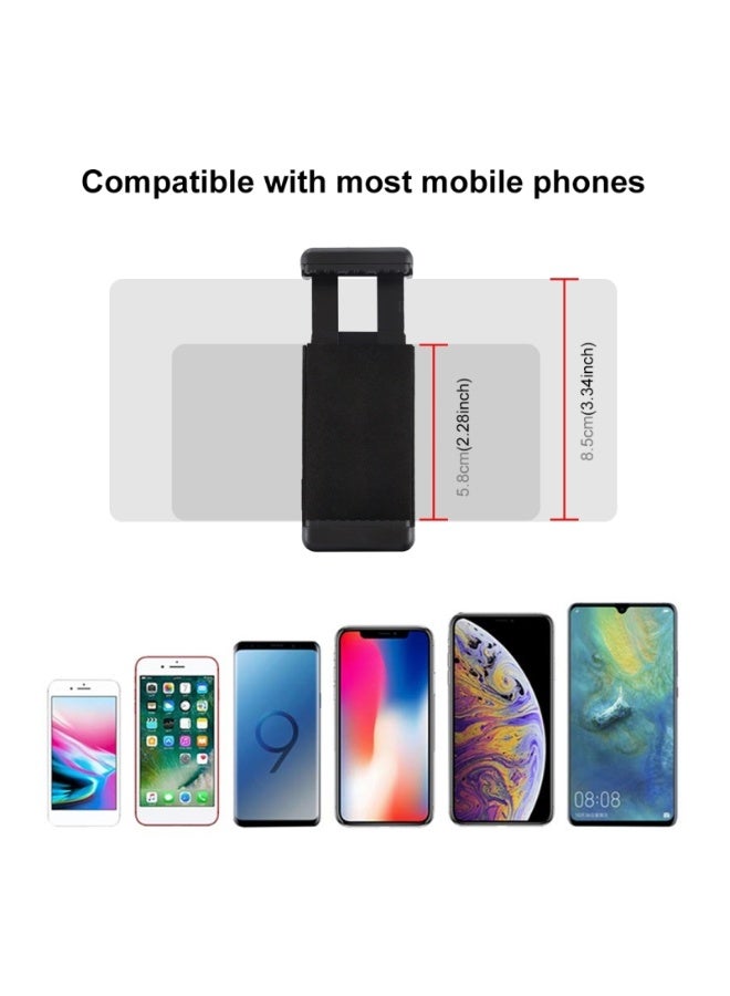 بولوز محول حامل ترايبود ببرغي 1/4 بوصة مع مشبك هاتف – زاوية رأسية قابلة للتعديل، مصنوع من ABS متين - Image 4