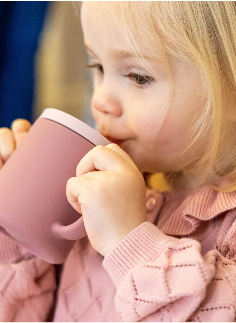 TUM TUM 3 Way Silicone Baby Training Cup - Designed With Feeding & Speech Therapist - Three in One Free Flow Straw, Transition, and Open Cup - for 6 Months Plus, 180ml, Pink