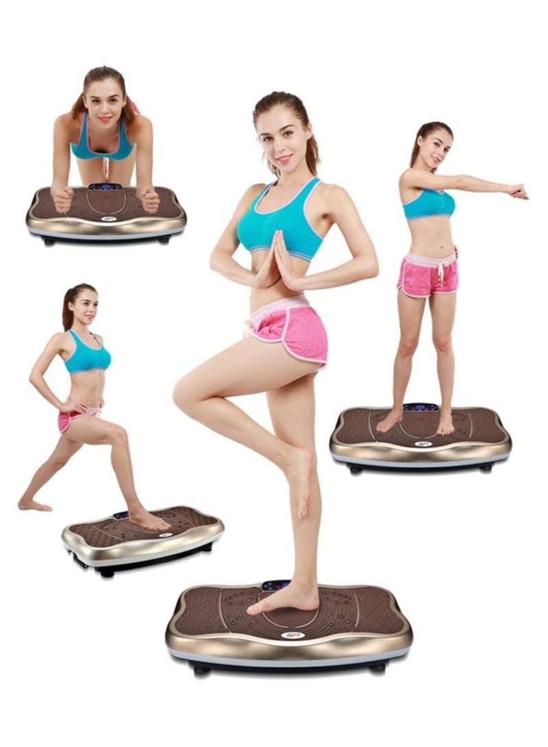 DubaiGallery Vibration Plate Exercise Machine Whole Body Workout Vibrate Fitness Platform Lymphatic Drainage Machine for Weight Loss Shaping Toning Wellness Home Gyms Workout - Image 3