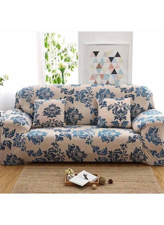 Deals for Less Bohemian Design Sofa Slipcover Beige/Blue S  - Image 1