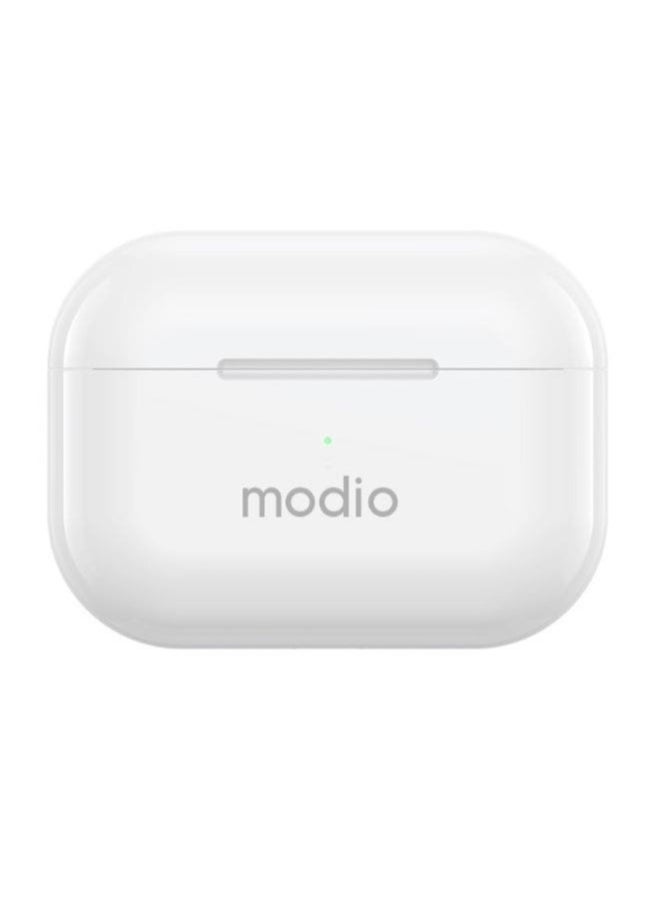 modio True Wireless Stereo Earpods with Charging Case – Superior Sound, Convenient Portability, Available in Red/Black/Blue  - Image 2
