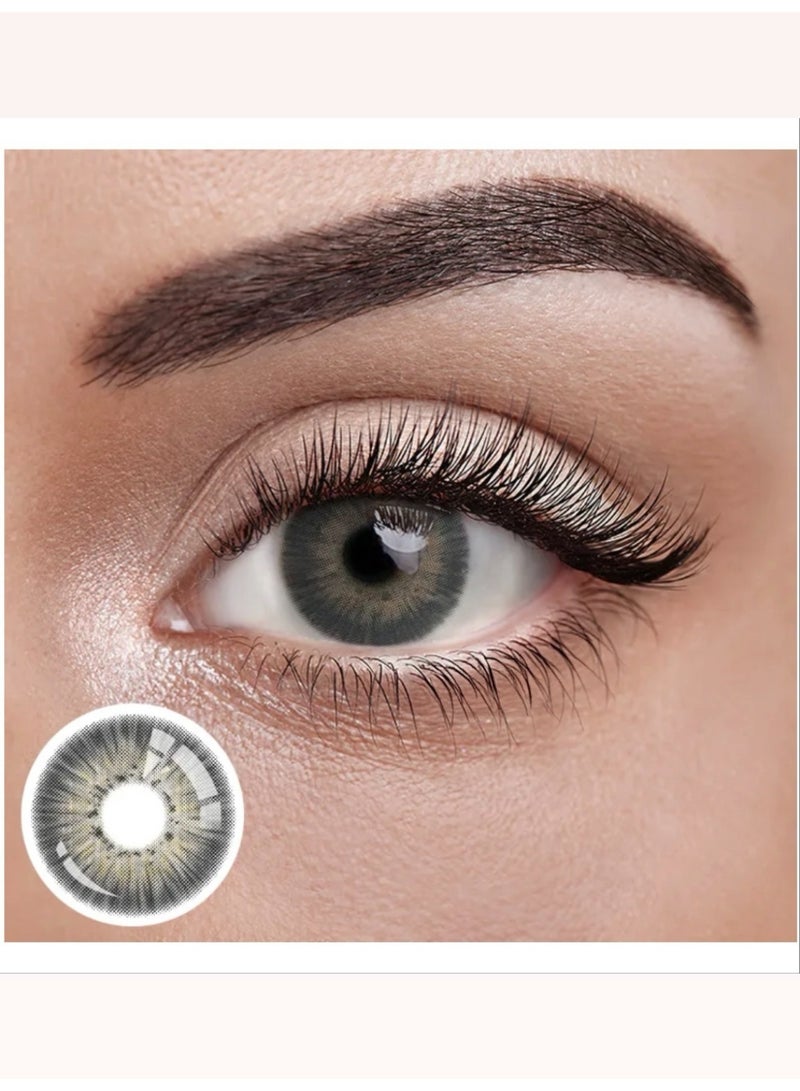 يونيبلينغ عدسات لاصقة ملونة سنوية نيويورك III الرمادي - Image 1