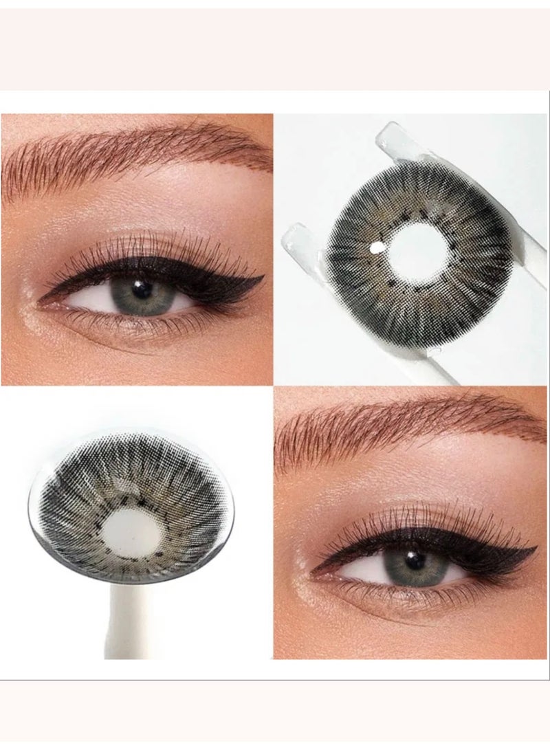 يونيبلينغ عدسات لاصقة ملونة سنوية نيويورك III الرمادي - Image 2