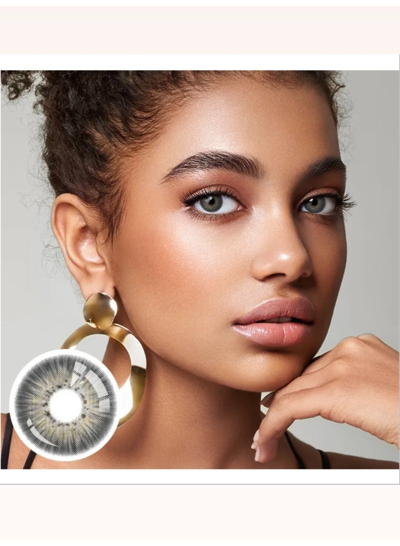 يونيبلينغ عدسات لاصقة ملونة سنوية نيويورك III الرمادي - Image 3