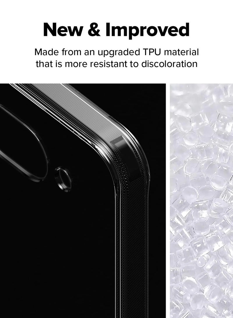 Crystal Clear Transparent Phone Case Google Pixel 9A – Slim Ulta Thin Hard TPU Shockproof Cover, Anti-Yellowing Crystal Clear Protective Back Case with Camera Protection - Image 5