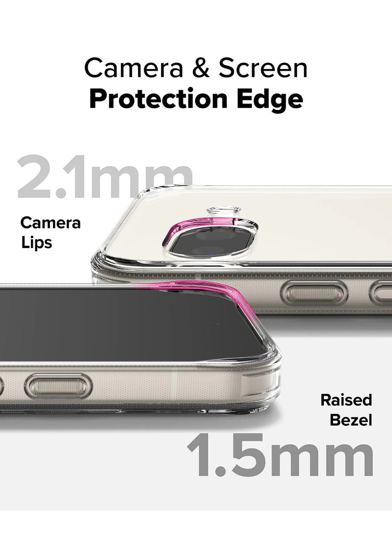 Crystal Clear Transparent Phone Case Google Pixel 9A – Slim Ulta Thin Hard TPU Shockproof Cover, Anti-Yellowing Crystal Clear Protective Back Case with Camera Protection - Image 4