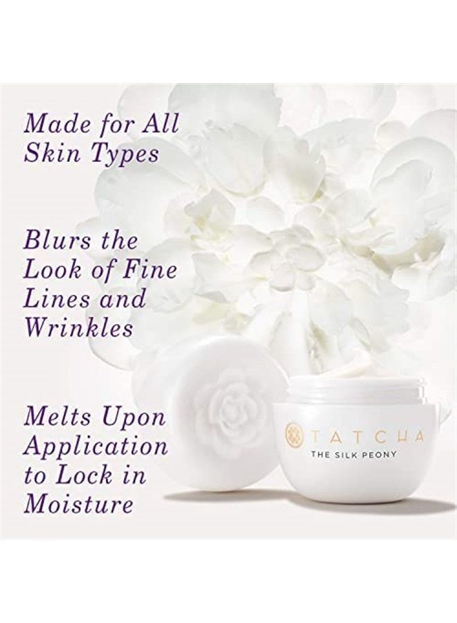 TATCHA كريم العين الذائب من الحرير بوني: ترطيب مع حرير سائل لتنعيم الخطوط لعينيك الشابتين المتألقتين، 15 مل | 0.5 أونصة - Image 2