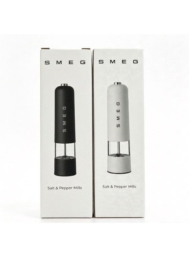 smeg Battery Operated Electric Pepper Grinder, Multifunctional Automatic Spice Mill, Adjustable Coarseness Salt Pepper Mill, Handheld Electric Seasoning Grinder for Sea Salt, Black Pepper, Sichuan Pepper, Cumin, Home Kitchen Cooking (Batteries Not Included) - Image 2
