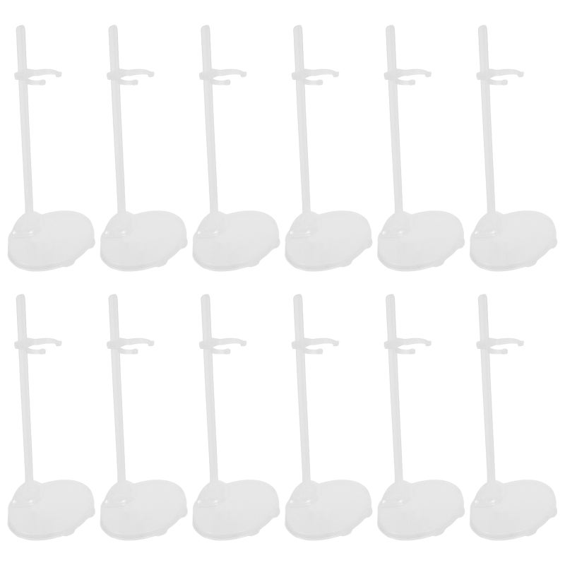 12pcs Transparent Doll Stand Support Doll Display Holders Figure Stand Doll Support Frame Toy Doll Accessories - Image 1